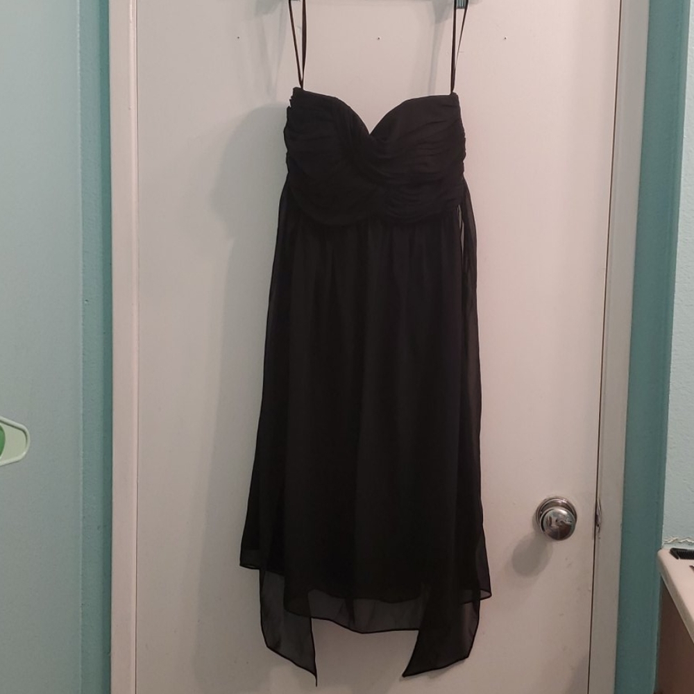 White House black market strapless dress